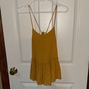 American Eagle Outfitters Mustard Strappy Top